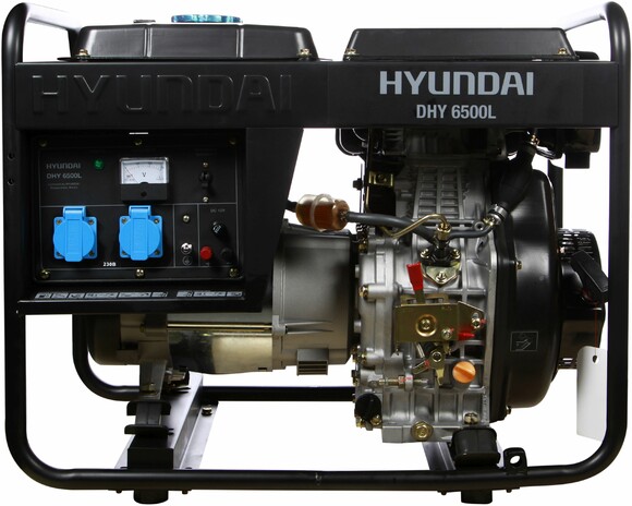 Дизельний генератор Hyundai DHY 6500L фото 2