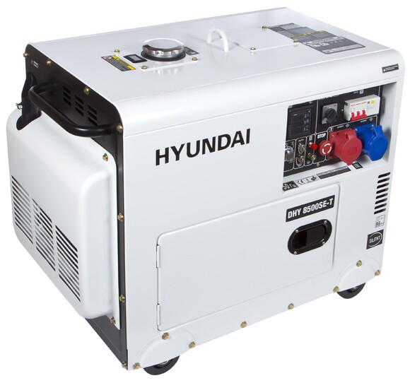 Дизельний генератор Hyundai DHY 8500SE-T (220/380В) фото 2