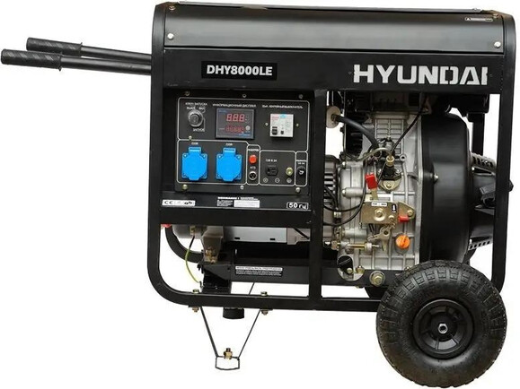 Дизельний генератор Hyundai DHY 8000LE-3 фото 3