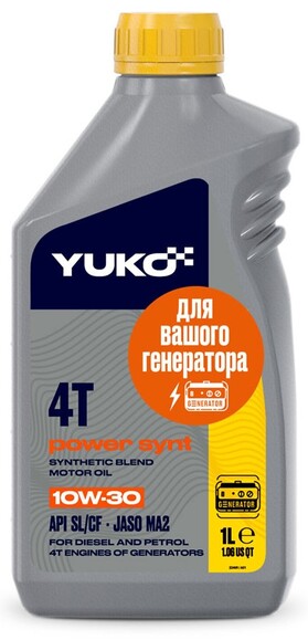 Моторна олива YUKO POWER SYNT 4T 10W-30 1 л