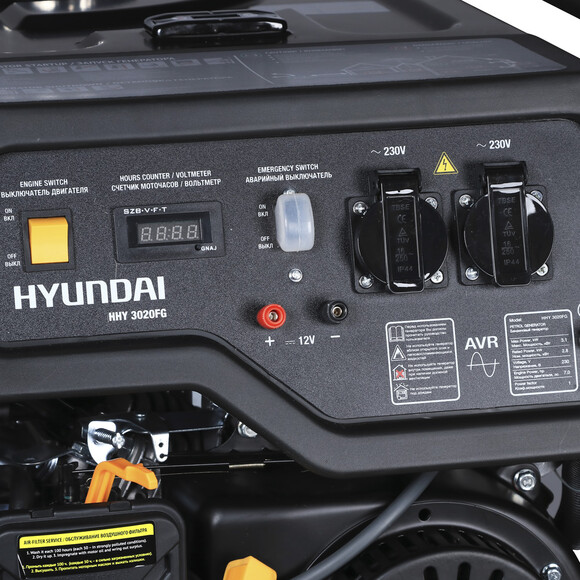 Бензо-газовый генератор Hyundai HHY 3020FG изображение 4