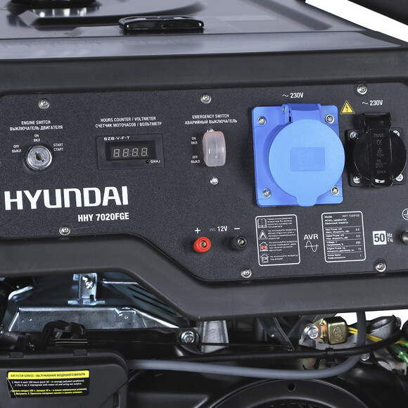 Бензогазовий генератор Hyundai HHY 7020 FGE фото 5