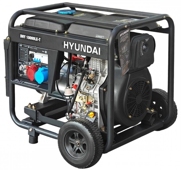 Дизельний генератор Hyundai DHY 10000LE-T Фото 3