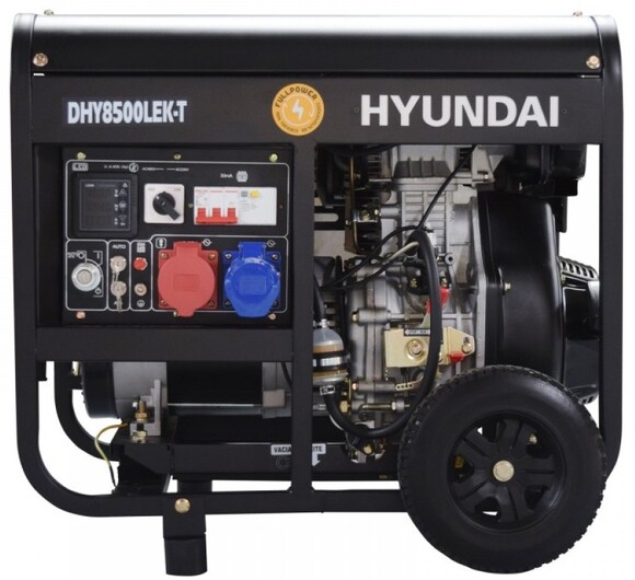 Дизельний генератор Hyundai DHY 8500LEK-T Фото 2