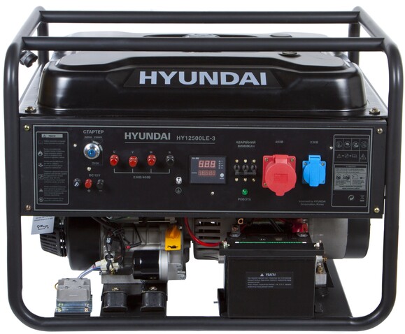 Бензиновий генератор Hyundai HHY 12500LE-3 фото 2