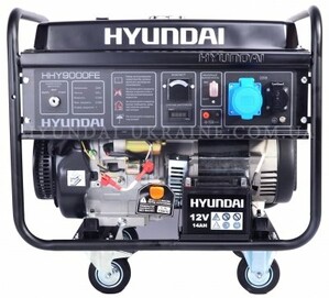 Бензиновий генератор Hyundai HHY 9000FE фото 3